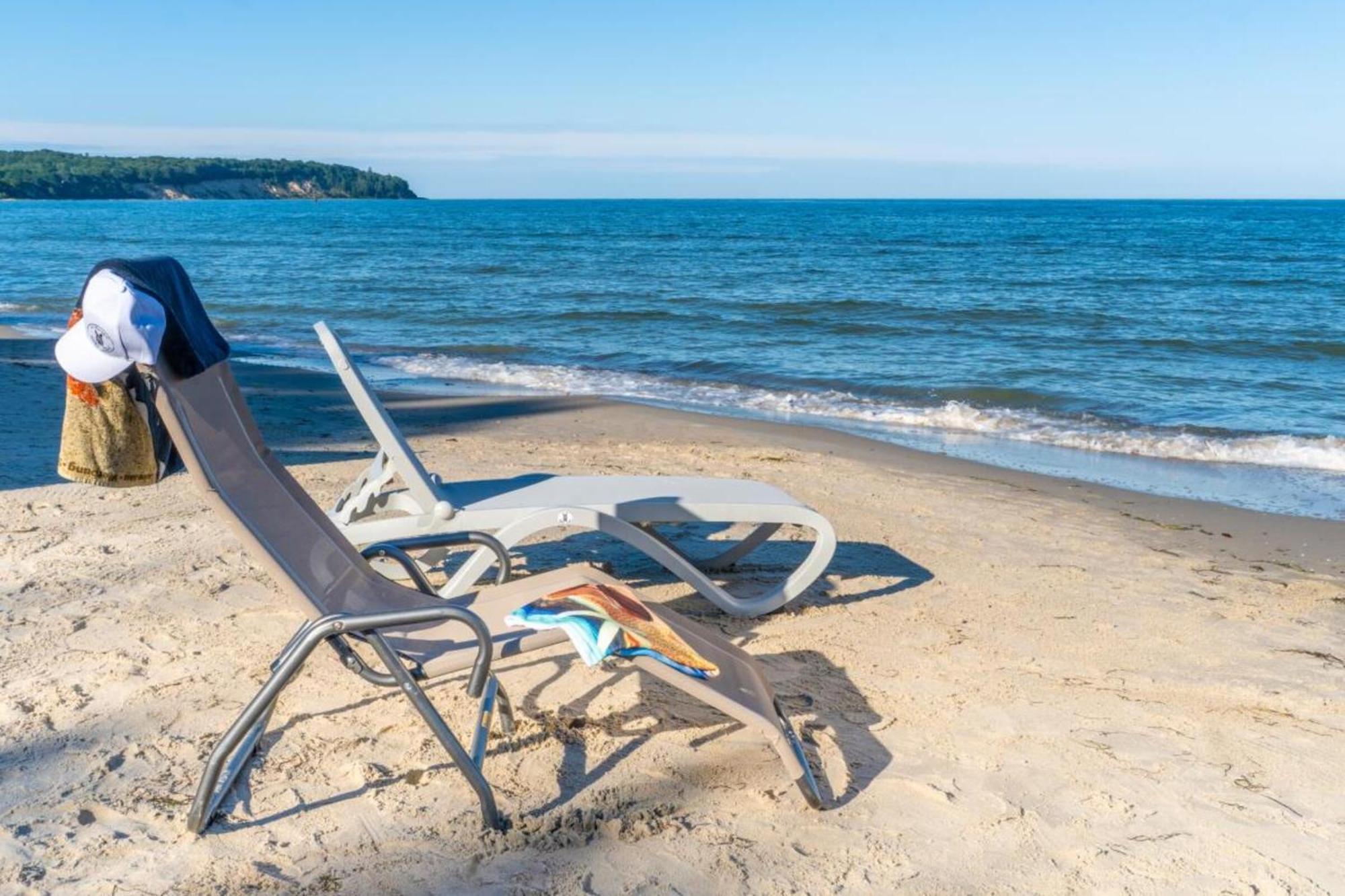 Traumhaftes Appartement Mit Balkon - Odins Blick Wohnung 6 - Mit Privatstrand, Sauna Lobbe Eksteriør bilde