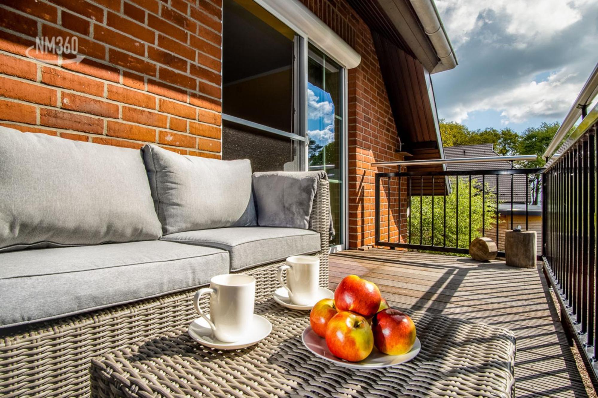 Traumhaftes Appartement Mit Balkon - Odins Blick Wohnung 6 - Mit Privatstrand, Sauna Lobbe Eksteriør bilde